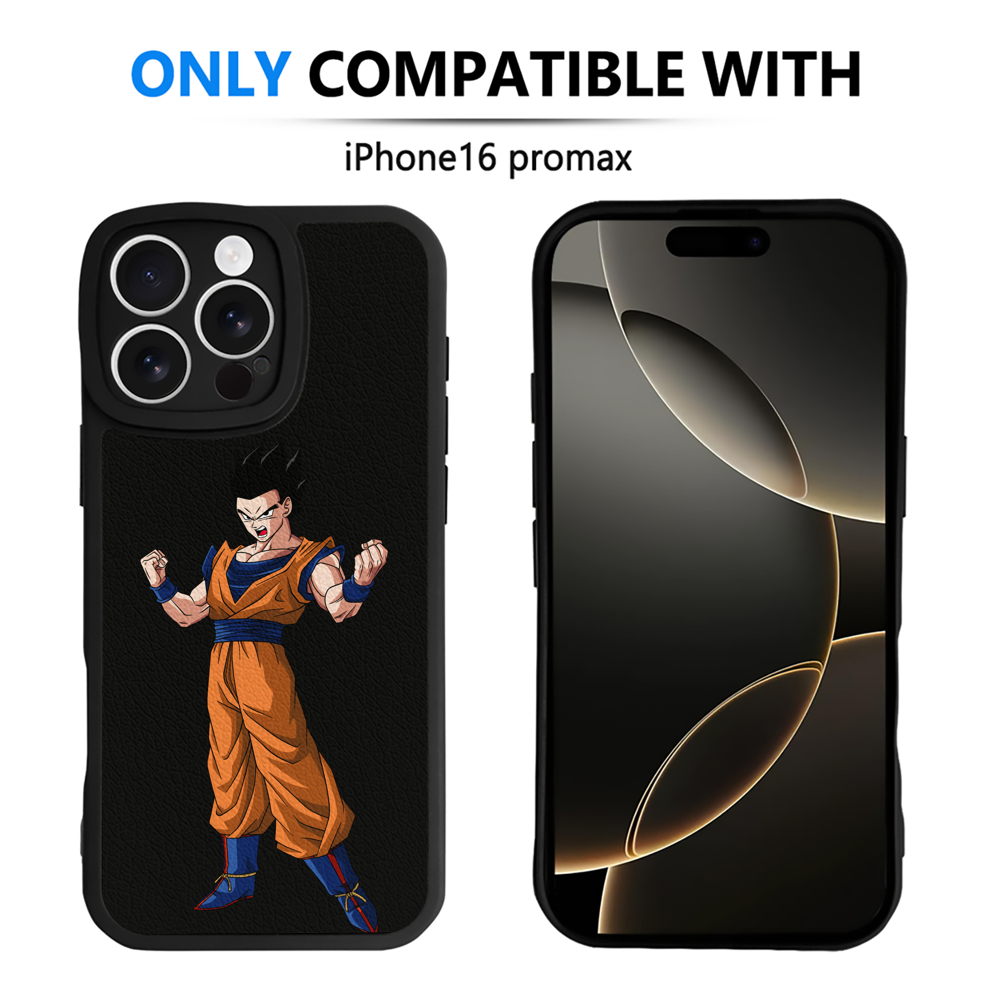 （画像用） ドラゴンボール 孫 悟飯（そんごはん）DRAGON BALL Son Gohan 【iPhone 16シリーズ対応】シリコンスマホケース（レザー調） 材質：シリコン